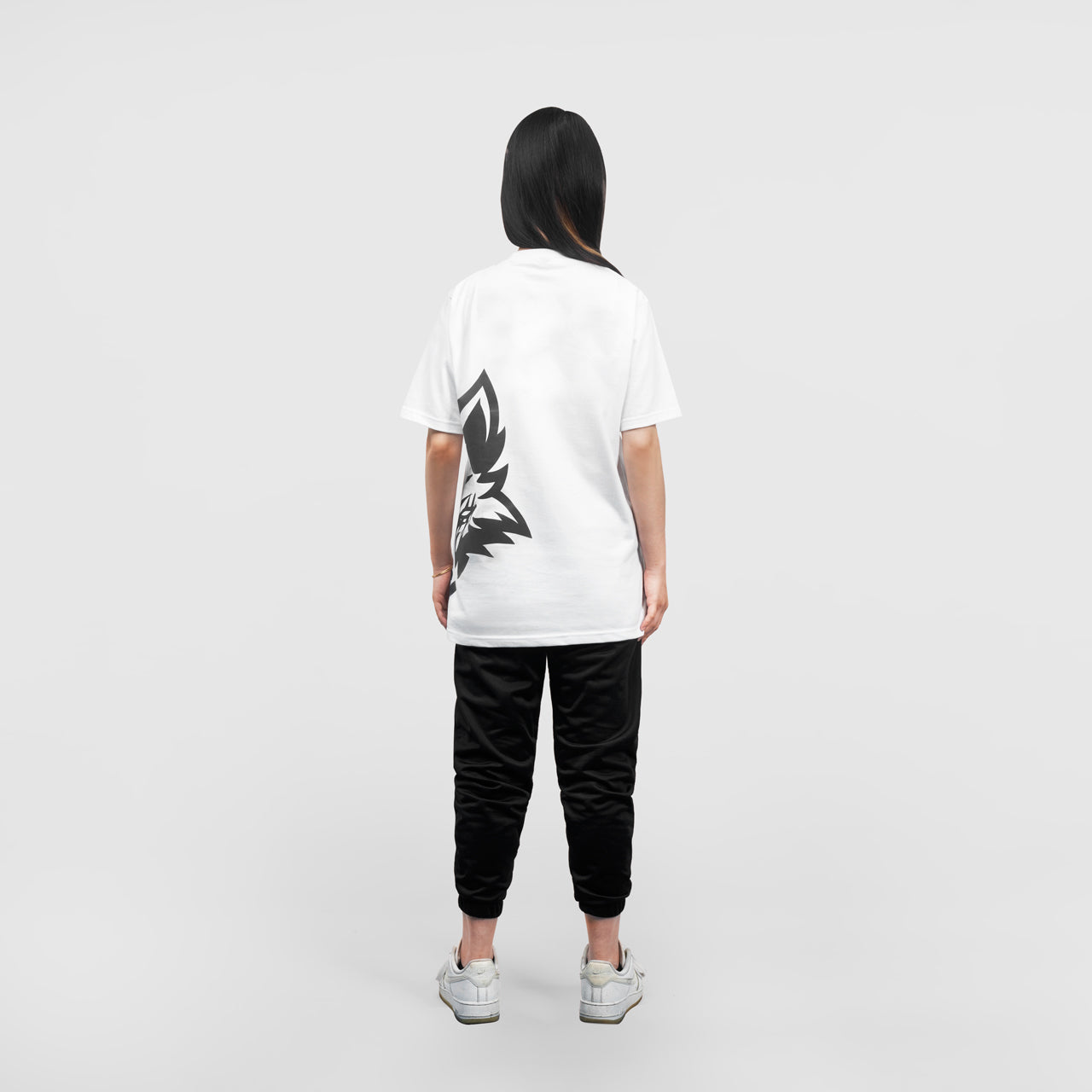 Boom Esports Half Logo Black on White T Shirt